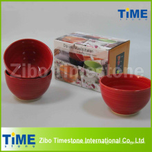Set of 4 Ceramic Hand Painted Bowl